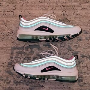 Nike Air Max 97 green Pink Youth size 6